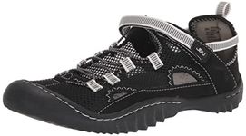 JBU by Jambu Women's Tahoe Mj Water Ready Sneaker, Black/White, 9.5 Wide