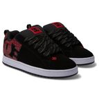 DC Shoes Men's Court Graffik Sneaker, Black White red, 11 UK