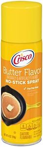 Crisco No-Stick Cooking Spray, Butter, 6 Ounce