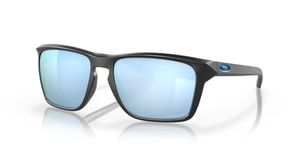 Oakley OO9448 Sylas Sunglasses, Matte Black/Prizm Deep Water Polarized, 57 mm