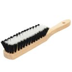 Carpet Cleaning Brush, Scrub Brush with Handle for Floor Mats, Heavy Duty Carpet Cleaner Brush, Rug Brush, Upholstery Brush for Indoor and Outdoor, Stiff Nylon Bristles Car Carpet Brush, White