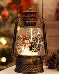 Christmas Decorations Indoor,Snowman Lighted Musical Snow Globe with 6H Timer,USB & Battery Operated,Christmas Snow Globes for Home Décor & Gifts