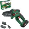 Bosch Mini Chain Saw EasyChain 18V-15-7 (for Cutting Through Wood; 18 Volt System; Chain Speed: 6.95m/s; with 2.5Ah Battery and Charger)