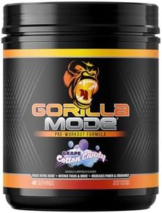 Gorilla Mode Pre Workout - Massive Pumps Laser Focus Energy Power - L-Citrulline, Creatine, L-Tyrosine, Betaine, Hydroprime, Alpha-GPC, 400mg Caffeine, Huperzine A 786g (Cotton Candy Grape)