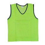 VIGOUR SPORTS Rib Bibs Pinnies Scrimmage Vest for Soccer Cricket Track and Field Sport Teams (Pack of 20) (Green, Large/Senior/Adult)