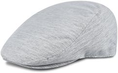 Dockers Men's Ivy Newsboy Hat, Gray Stretch, Large-X-Large