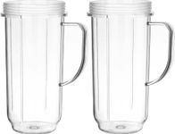 2X 22oz Cup Mug for Magic Bullet 250W Juicer Blender Mixer Replacement -GG Pinkey