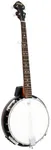 PYLE-PRO 5-String Geared Tunable Banjo with White Jade Tune Pegs & Rosewood Fretboard Polished Rich Wood Finish Maplewood Bridge Stand & Truss Rod Adjustment Tool - PBJ60