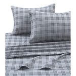 Tribeca Living SAVA170SHEETQU Savannah Plaid Flannel Deep Pocket Sheet Set Queen Multi