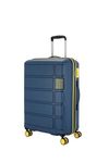 Kamiliant American Tourister Harrier Zing 68 Cms Medium Check-in (Pp) Hard Sided 8 Wheels Spinner Luggage/Suitcase/Trolley Bag (Navy) (Double Wheel), Navy Blue