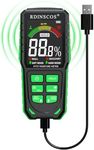 Rechargeable Pinless Moisture Meter Damp Meter for Walls with LCD Colour Display Non-Invasive Moisture Detector Digital Damp Tester for Caravan,Wood,Masonry,Firewood