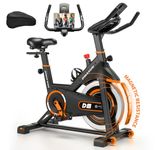 DMASUN Exercise Bike, Silent Magnetic Resistance Stationary Bike for Home with 330 LBS Capacity, Pedals with Anti-loosening Nuts, Indoor Bicycle with Seat Cushion Cover