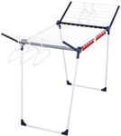 Leifheit Pegasus 200 Solid Standing Clothes Airer, Foldable Clothes Rack for Outdoor & Indoor, 20 m Clothes Horse with Hangers and Peg Bag