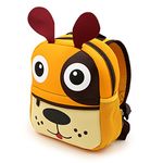 IGNPION Nursery Kids Backpacks Toddle Children School Bag Zoo Lunch Bag 3D Cute Animal Cartoon Preschool Rucksack (Puppy(Small))