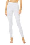 Alo Yoga womens High-waist Vapor Leggings, White Camo, Large