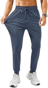 FOGFIRE Mens Sweatpants with Zipper Pockets Lightweight Athletic Joggers for Workout Running Gym Track Casual Wear Blue XX-Large