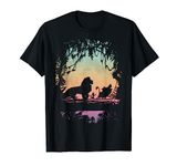 Disney Lion King Best Friend Trio Colorful Sunset Silhouette T-Shirt