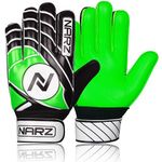 NARZ Goalkeeper Gloves for Kids with Super Grip Latex Having Shock Absorption Padding To Protect Kids' Palms and Fingers, Kids Goalie Gloves Available In Bright Eye-Catching Colors