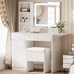 LIKIMIO Vanity Desk with Drawers & 