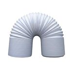 JIANZHENKEJI 6 Inch Diameter Intake/Exhaust Hose | PVC Extend Vent Hose for Portable Air Conditioner Replacement hose，Counterclockwise Installation Direction(Length 59 Inch)