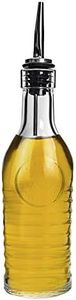 BORMIOLI ROCCO Officina 1825 - Bottiglia in vetro per olio d'oliva/aceto - Beccuccio in acciaio inossidabile - 268 ml