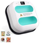 eSynic Heat Press Machine for T Shirts 9''×9'',Portable Heat Press Machine Fast Up to 400℉,Precise Temperature Control T Shirt Printing Machine Heat Transfer Machine for Clothes Bags Hat