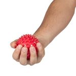 Master of Muscle Best Spiky Massage Roller Ball - 3 Inch - Perfect for Foot Massage, Back, Plantar Fasciitis & All Over Body Deep Tissue Therapy. Includes Ebook Instructions for Best Results