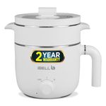 iBELL MPK15M Premium Multi Purpose Kettle/Cooker with 2 Pots and Egg Boiler Tray, 1.5 Litre (White)