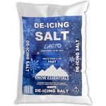 Laeto Snow Essentials Large Bag of White Grit Rock Salt | Salt for Gritting, Rock Salt for Weeds Deicing Salt Grit, Salt for Paths, Salt for Driveways, Salt for Snow & Ice 20-25kg x1 Bag