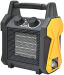 Electric Space Heater Ceramic 2000W RocwooD 2kW 230v PTC Heating Fan 3 Heat Settings Portable Overheat Protection Home Office Workshop Warehouse Greenhouse Building Site