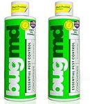BugMD Pest Control Essential Oil Concentrate 3.7 oz (2-Pack), Plant-Powered Bug Spray Quick Kills Flies, Ants, Fleas, Ticks, Roaches, Mosquitoes