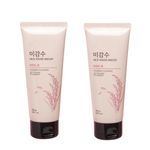 The Face Shop Rice Water Bright Cleansing foam | Face Wash for Glowing Skin | Cleanser for Uneven Skin Tone | Korean Skin Care Products For all skin types (Pack of 2)