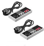 CC&SS 2-Pack Classic NES Controllers for Nintendo NES 8 Bit Entertainment System Console Control Pad…