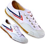 T.O.P ONE Kung Fu Martial Arts Parkour Shoes,Rubber Sole Sneakers-White 41(Men 8.5|Women 10) …