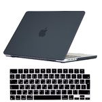 Se7enline Compatible with 2023 2022 2021 MacBook Pro 16 inch Case Frosted Hard Shell Laptop Cover for Mac Pro 16-inch New Model A2780 A2485 M2 M1 Pro/Max & Arabic Keyboard Skin(UAE Layout), Black