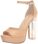 Jessica Simpson womens Pisila Platform Heeled Sandal, Vanilla Sugar, 5 US, Vanilla Sugar, 5