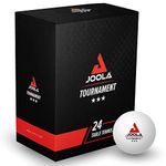 JOOLA Table Tennis Balls Tournament Selected 40 + mm Diameter, 3-Star Premium Table Tennis Balls Indoor and Outdoor Compatible, White, Pack of 24