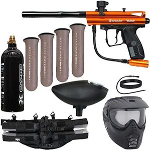 Action Village Kingman Spyder Epic Paintball Gun Package Kit (Victor) (Orange)