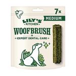 Lily's Kitchen Woofbrush Dental Chew - Natural Dental Sticks for Medium Dogs (5 Packs of 7 Chews)