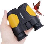 QUNSE 12x25 Compact Binoculars for Adults Kids,BAK4 FMC Low Light Night Vision Bird Watching Outdoor Hunting,Travel,Sightseeing