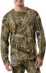 Realtree Men's Heavyweight Fleece Thermal Underwear Top, Realtree Edge, Large