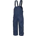 Trespass Kids Waterproof Dungarees RAIN Over Trousers (11-12 Years, Navy)