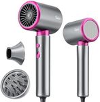 Tailulu Professional 1875W High-Speed Low Noise Ionic Hair Dryer with Diffuser for Home and Travel - 110,000 RPM, Suitable for Women and Men