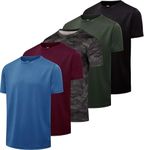 5 Pack: Boys Mesh Short Sleeve Shir