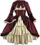 Women's Fit and Flared Long Sleeve Costumes Tiered Bowknot Sabrina Neck Renaissance Bouffant Ball Gown Bell Sleeve Winter Cosplay Floor Length Solid Color Outfits Vestidos