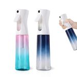 Water Spray Bottle 2pcs Continuous Mister Mist Spray 10oz for Barber | Kitchen | Plants (gradient color)