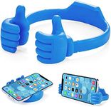 Kinizuxi Thumbs Up Cell Phone Holder for Desk, Universal Flexible Cell Phone Stand for Tablet Holder, Cellphone Holder Smartphone Stand Holder for iPhone iPad Samsung and More (Blue)