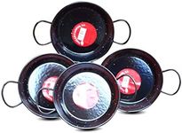Vaello Campos La Valenciana 15cm Enamelled Steel Paella Pan / Tapas dish - Set of 4