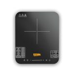 Hawkins Futura Single Induction Hob, 2000-W Cooktop with 20 Power Settings, Precise Time Setting Intervals, Child Lock, Black (FIC1A1)