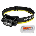 Nitecore NU40 Running Headlamp, 1000 Lumen USB-C Rechargeable Bright Lightweight for Camping, Hiking with Spotlight, Floodlight, Red Light and LumenTac Case